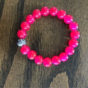 Chavez for Charity Vibrant Pink Beaded Bracelet